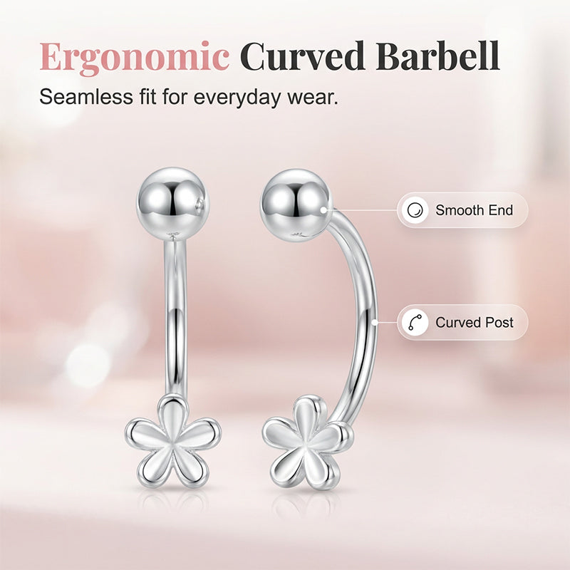 Boucles d'oreilles à vis en forme de fleur pour femmes