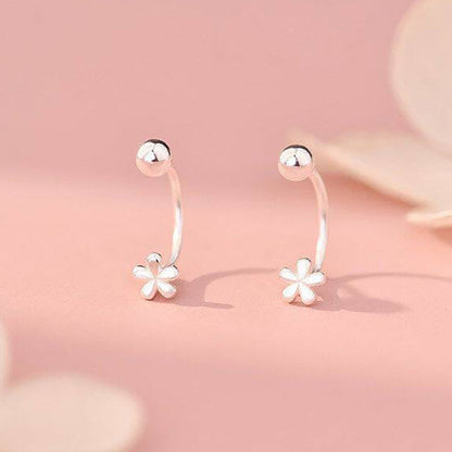 Boucles d'oreilles à vis en forme de fleur pour femmes