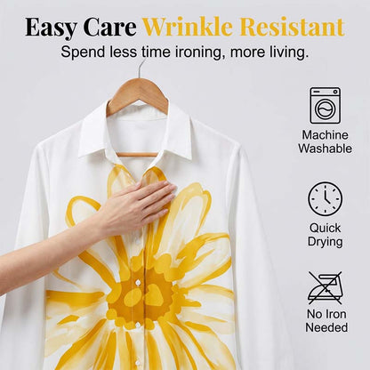 Robe chemise à boutons à imprimé floral pour femme