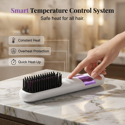 Brosse lissante sans fil multifonction en céramique