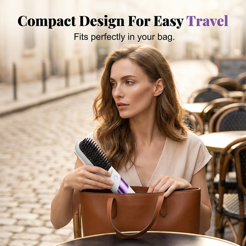 Brosse lissante sans fil multifonction en céramique