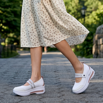 👟Baskets femme respirantes en maille à enfiler à plateforme