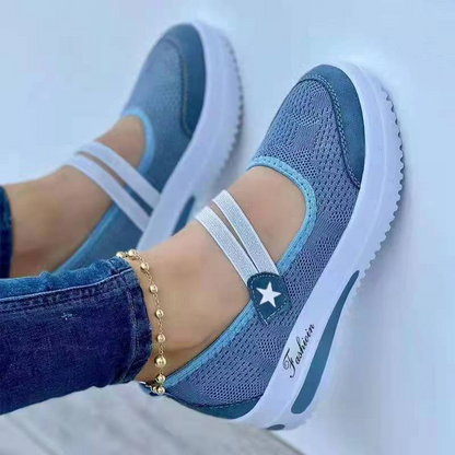 👟Baskets femme respirantes en maille à enfiler à plateforme