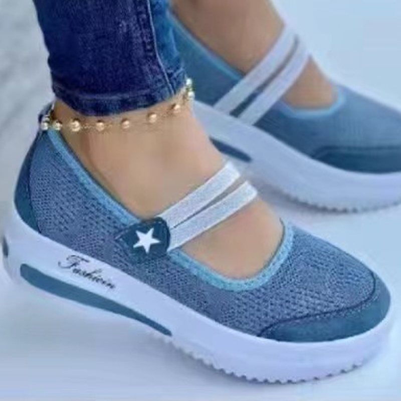 👟Baskets femme respirantes en maille à enfiler à plateforme