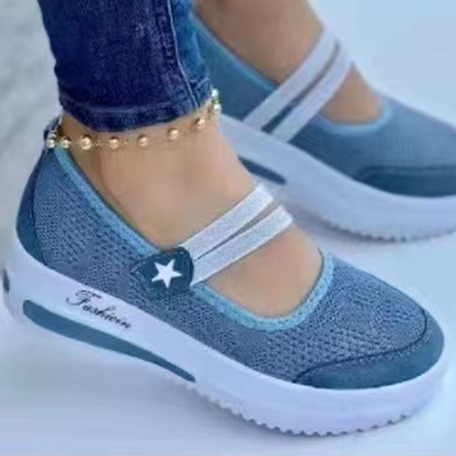 👟Baskets femme respirantes en maille à enfiler à plateforme