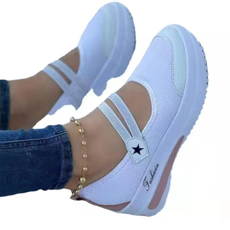 👟Baskets femme respirantes en maille à enfiler à plateforme