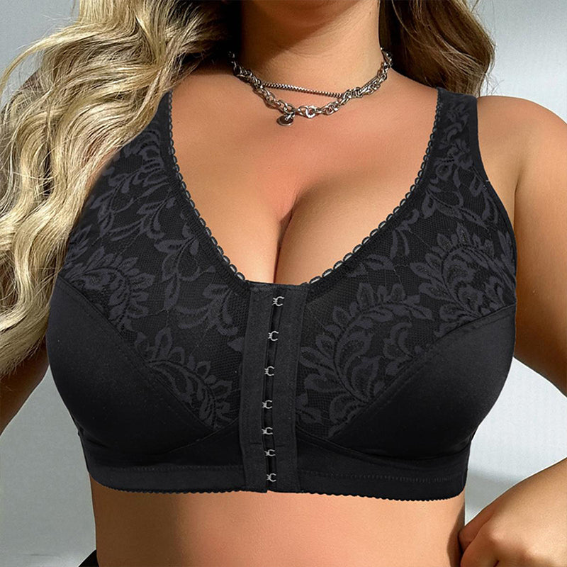 Plus Size Comfort Bra with Front Closure Design