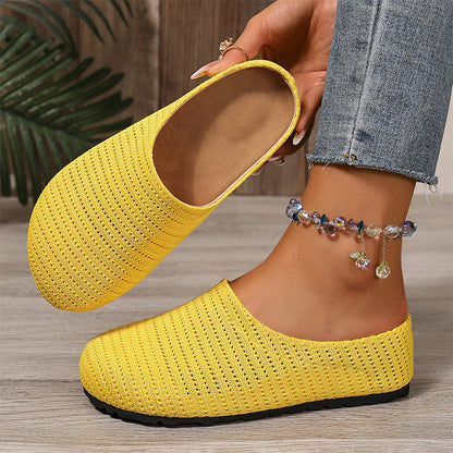 ☀️🥿 Mules femme maille aérée à enfiler, ultra confortables, respirantes et légères pour l'été décontracté ✨