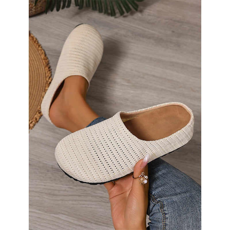☀️🥿 Mules femme maille aérée à enfiler, ultra confortables, respirantes et légères pour l'été décontracté ✨