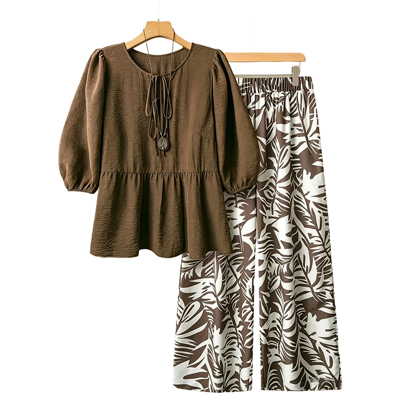 🌴OFFRE LIMITÉE ! Ensemble Tropische Twee-Delige 👗 Confort & Style