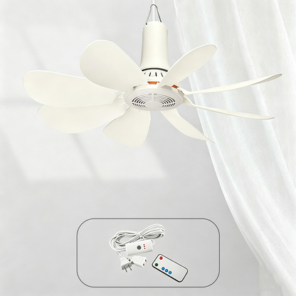 🏆DERNIER JOUR DE VENTE : 50 % DE RÉDUCTION !🔥Mini ventilateur de plafond portable avec crochet de suspension