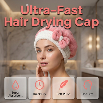 💦2+1 gratuit💦Bonnet séchoir à cheveux ultra-absorbant avec nœud💆‍♀️
