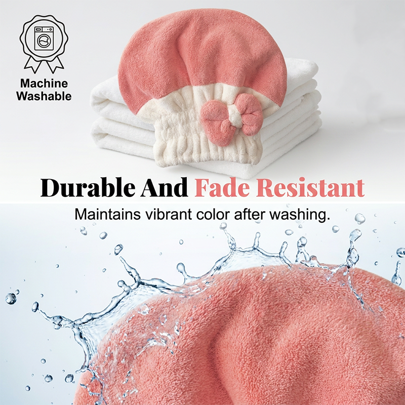 💦2+1 gratuit💦Bonnet séchoir à cheveux ultra-absorbant avec nœud💆‍♀️