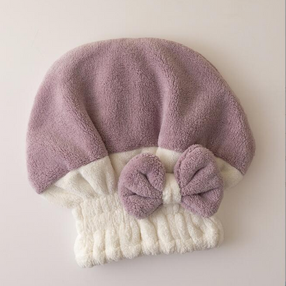 💦2+1 gratuit💦Bonnet séchoir à cheveux ultra-absorbant avec nœud💆‍♀️