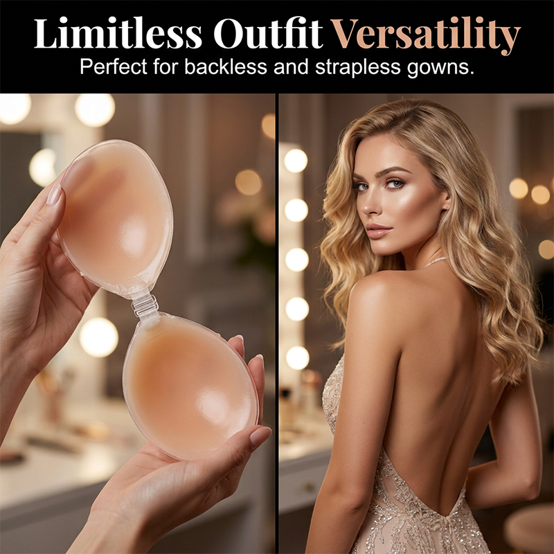 Soutien-gorge adhésif push-up sans bretelles👗