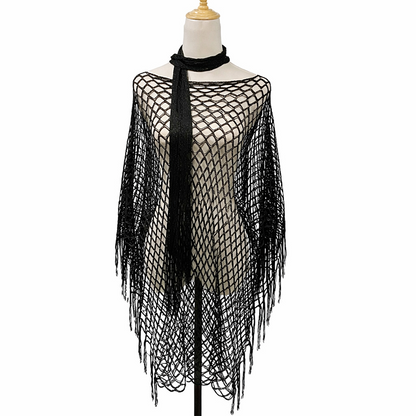 🏆 Paréo d'été en crochet métallique – Léger, aéré et naturellement élégant pour l'été.💐