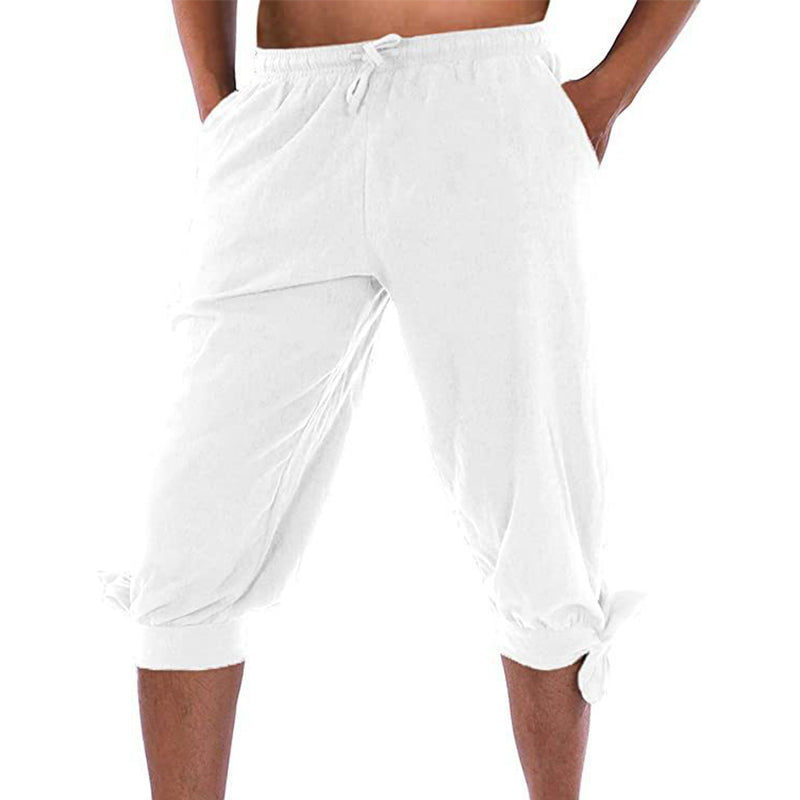 Men's Viking Pirate Pants with Lace-Up Legs