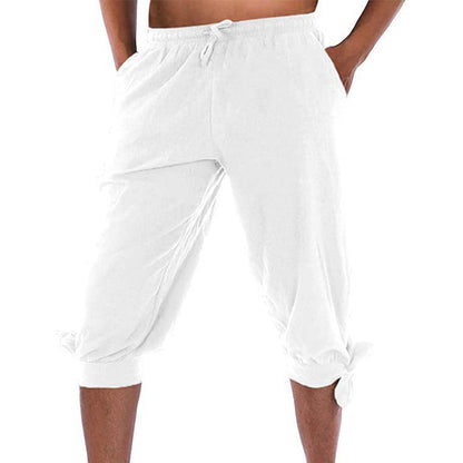Men's Viking Pirate Pants with Lace-Up Legs