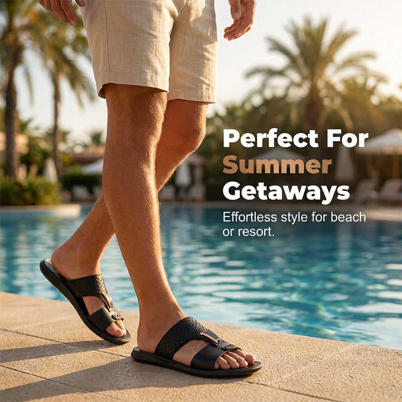 Herren-Freizeitsandalen mit flacher Sohle – parfait, léger et idéal pour Strand, Alltag & Haus ☀️