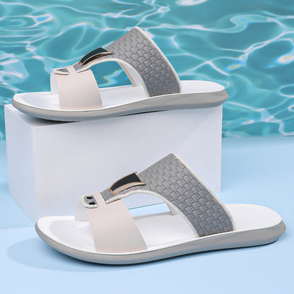 Herren-Freizeitsandalen mit flacher Sohle – parfait, léger et idéal pour Strand, Alltag & Haus ☀️