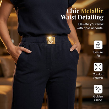 🔥👚 PROMO FLASH 50% ! Ensemble 2 Pièces Femme Décontracté – Haut + Pantalon Large, 2 Couleurs, Tailles S-5XL, Idéal Bureau & Voyage 🌸
