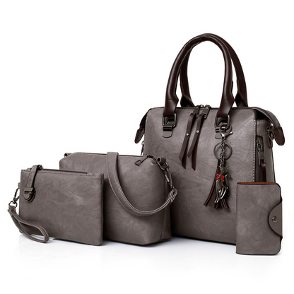Ensemble de sacs à main 4 pièces en similicuir pour femme