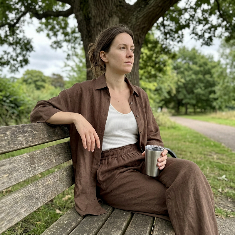 Women's casual shirt and trousers, two-piece set, comfortable and breathable✨