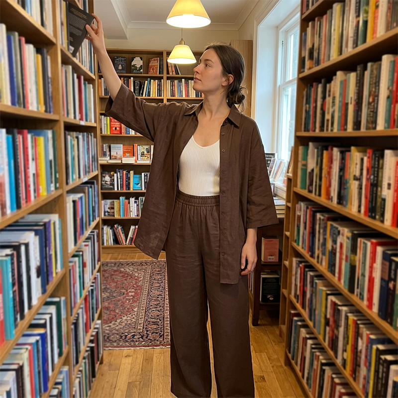 Women's casual shirt and trousers, two-piece set, comfortable and breathable✨