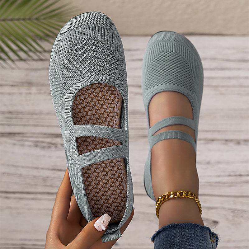 ⏰ Letzte Chance! 49% auf Restbestände！ Ballerines Fly Knit respirantes pour femmes