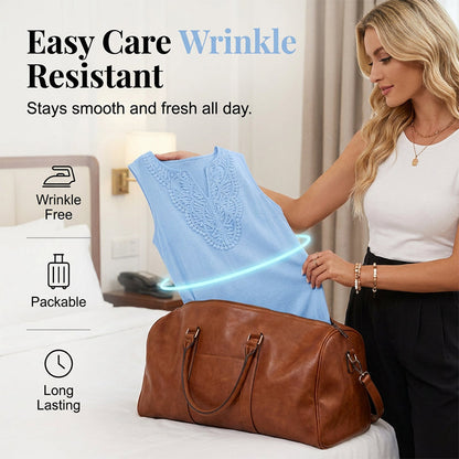 🍃🧳🌊 OFFRE LIMITÉE 50% DE RÉDUCTION! Robe Décontractée d'Été Légère et Respirante – Anti-Froissage, Séchage Rapide, Parfaite pour Voyager – Un Indispensable de la Garde-Robe pour les Explorations par Temps Chaud 🌴☀️