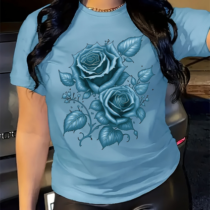 ⭐T-shirt élégant pour femme à imprimé floral