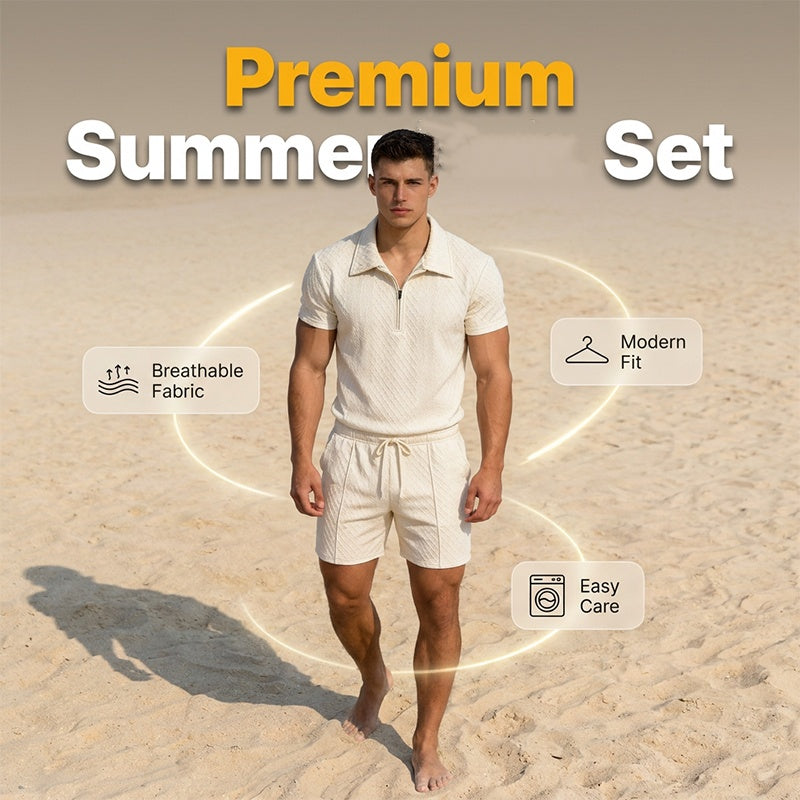Ensemble d'été deux pièces pour homme