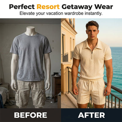 Ensemble d'été deux pièces pour homme