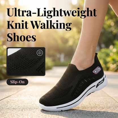 Chaussures de marche en tricot respirant pour femme