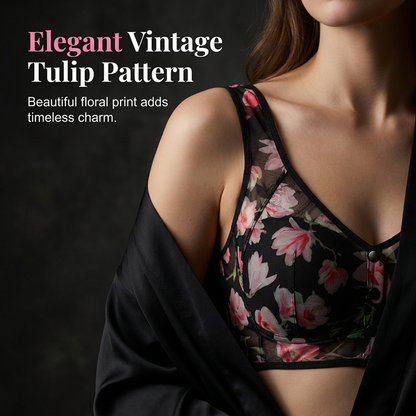 Soutien-gorge push-up confortable à fleurs