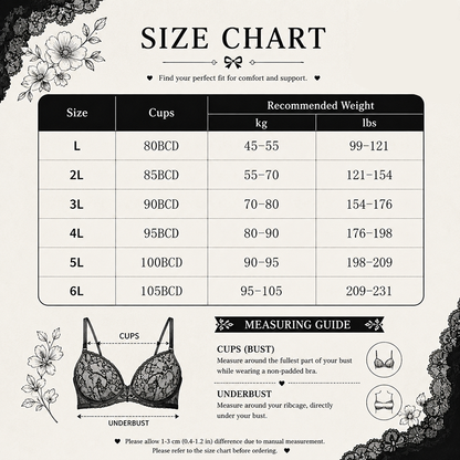 Soutien-gorge push-up confortable à fleurs