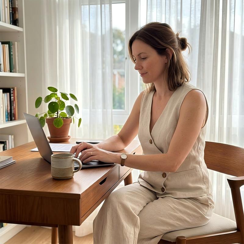 💃 Elegant väst-set med vida ben – asymmetrisk knapprad, smickrande siluett & luftig passform, perfekt för både fest & vardag 🌿