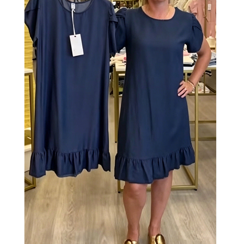 👗✨Robe élégante en denim délavé – Une élégance décontractée au quotidien💙