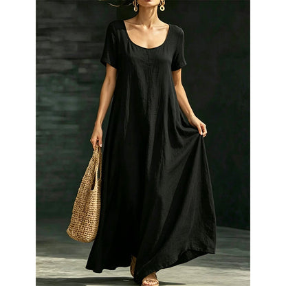 📢📢50% OFF !! ⏰Minimalist Scoop Neck Summer Maxi Dress