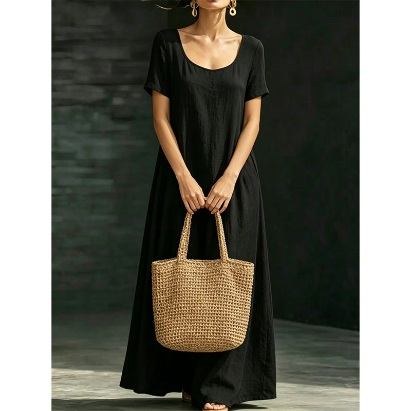 📢📢50% OFF !! ⏰Minimalist Scoop Neck Summer Maxi Dress