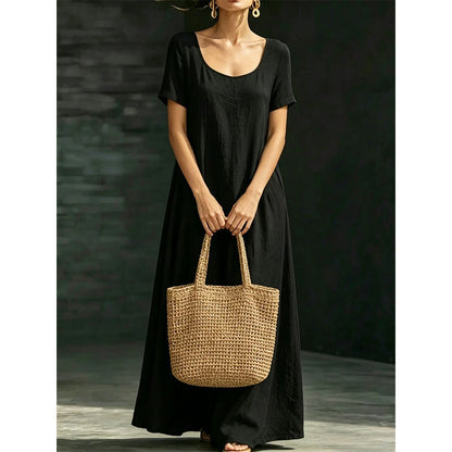 📢📢50% OFF !! ⏰Minimalist Scoop Neck Summer Maxi Dress
