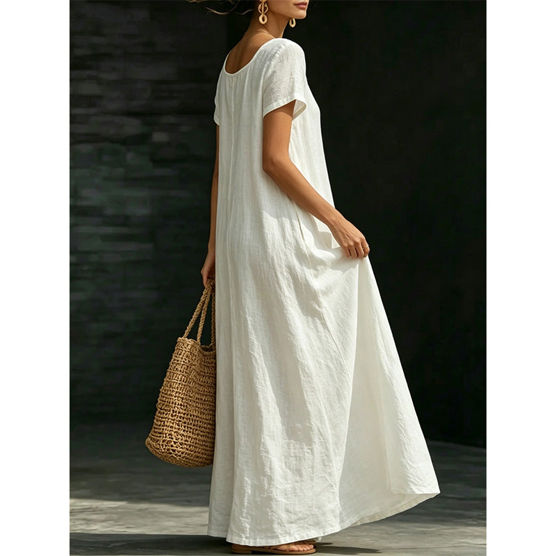 📢📢50% OFF !! ⏰Minimalist Scoop Neck Summer Maxi Dress