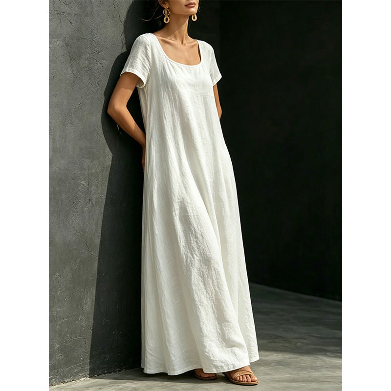 📢📢50% OFF !! ⏰Minimalist Scoop Neck Summer Maxi Dress