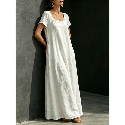 📢📢50% OFF !! ⏰Minimalist Scoop Neck Summer Maxi Dress