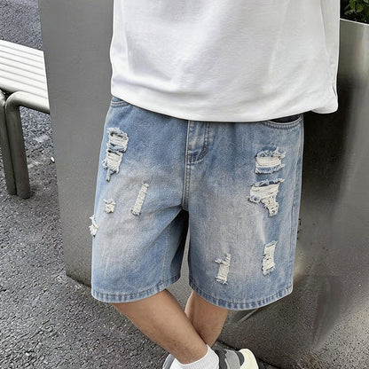 🔥New Arrivals & Best Sellers-Men’s Ripped Distressed Denim Shorts