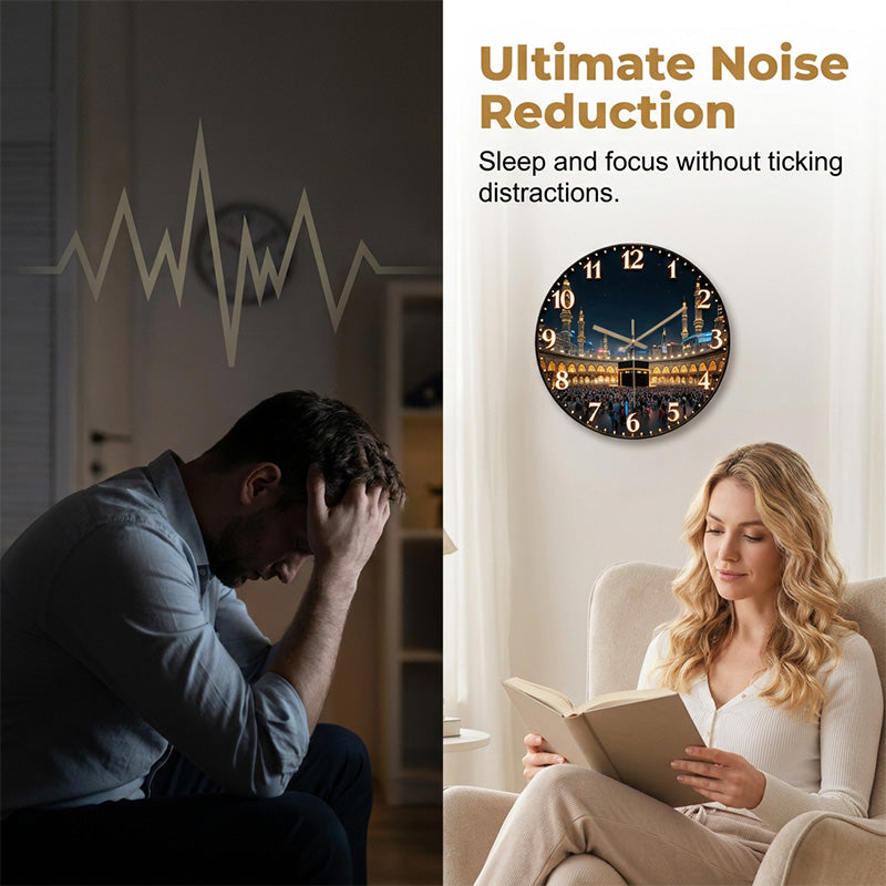 🤫🌙 OFFRE LIMITÉE 50% DE RÉDUCTION! 🕰️Horloge murale silencieuse – Sans tic-tac & design épuré – Parfaite pour chambres et bureaux.