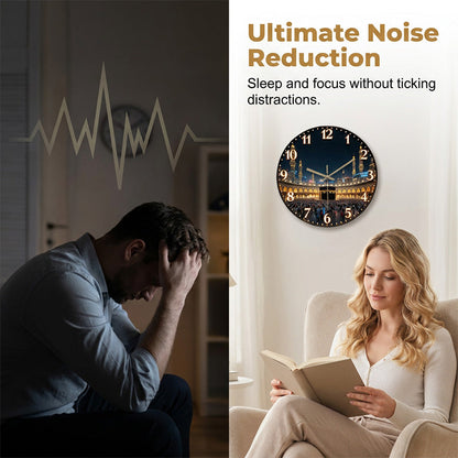 🤫🌙 OFFRE LIMITÉE 50% DE RÉDUCTION! 🕰️Horloge murale silencieuse – Sans tic-tac & design épuré – Parfaite pour chambres et bureaux.