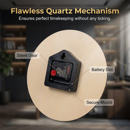 🤫🌙 OFFRE LIMITÉE 50% DE RÉDUCTION! 🕰️Horloge murale silencieuse – Sans tic-tac & design épuré – Parfaite pour chambres et bureaux.