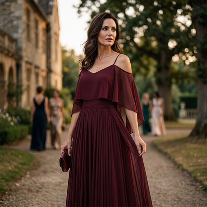 👗 Robe fluide sans manches à encolure asymétrique – design minimaliste, jupe ample et allure élégante, idéale pour les occasions spéciales et le quotidien avec élégance 🌙