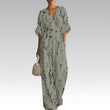 🌙 Heute um Mitternacht vorbei – verpassen Sie es nicht, sonst warten Sie ein Jahr! Damen elegantes V-Ausschnitt-Print-Jumpsuit
